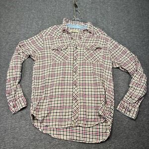 Gramicci Flannel Plaid Medium Men Snap Hiking Western Casual Gorpcore